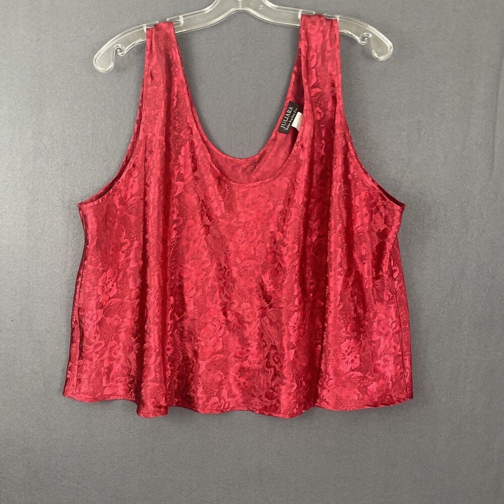 Vintage Juliara Red Floral Camisole Women’s Sz 2X